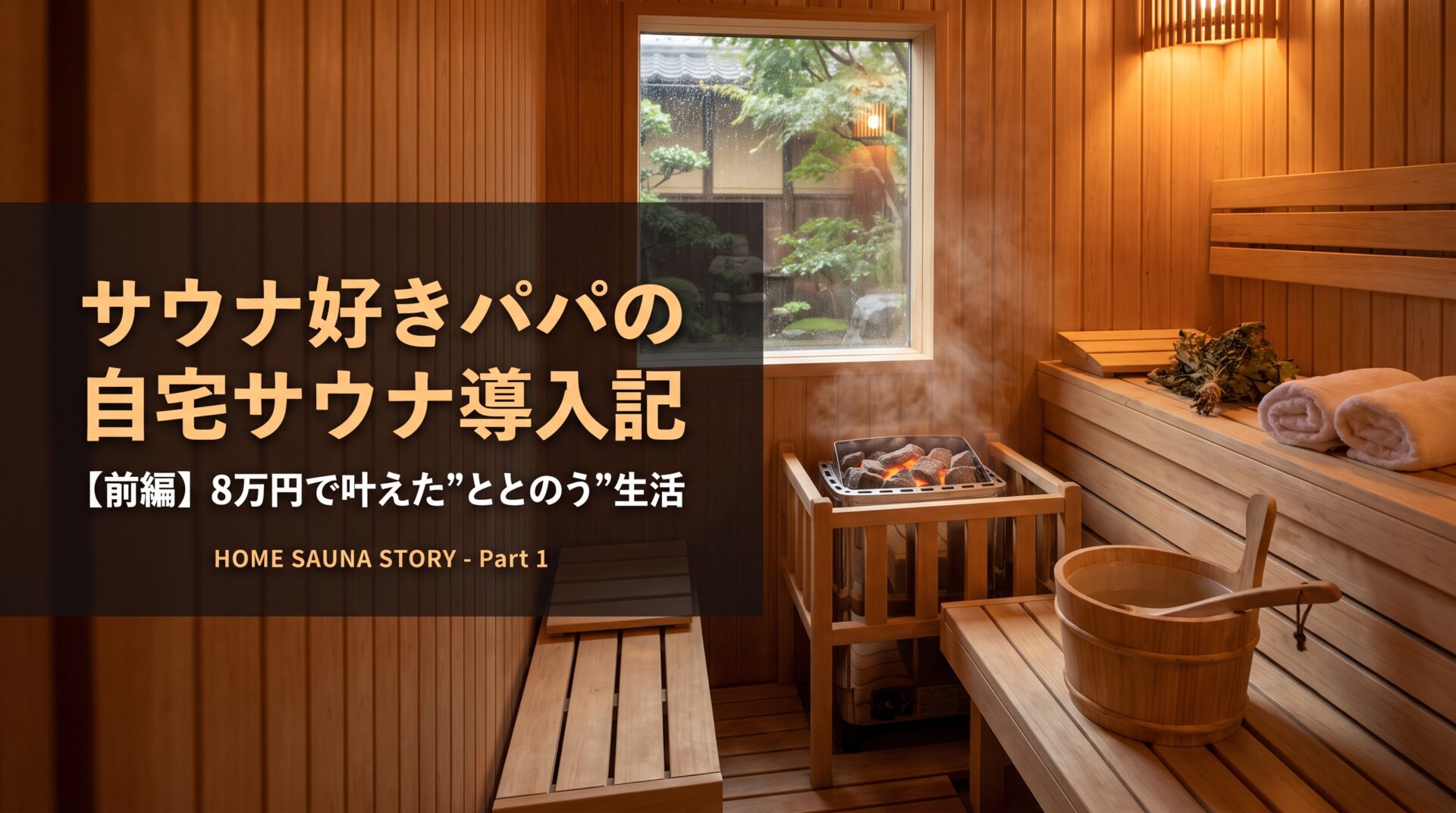 【衝撃コスパ】30万円の自宅サウナを諦めた僕が、8万円で”ととのう”を手に入れた話【前編】